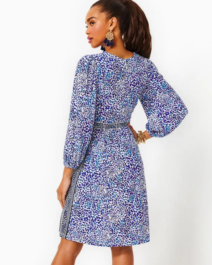 Dresses Women Lilly Pulitzer Shannie OneShoulder Dress Pink Grenadine Gold Puff Floral Brocade