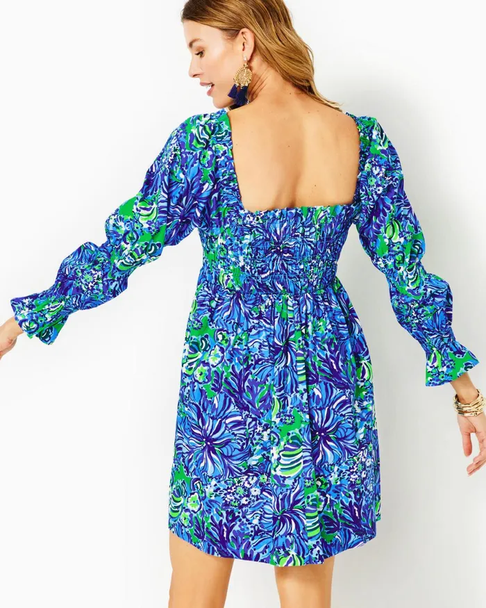 Dresses Women Lilly Pulitzer Shannie OneShoulder Dress Pink Grenadine Gold Puff Floral Brocade