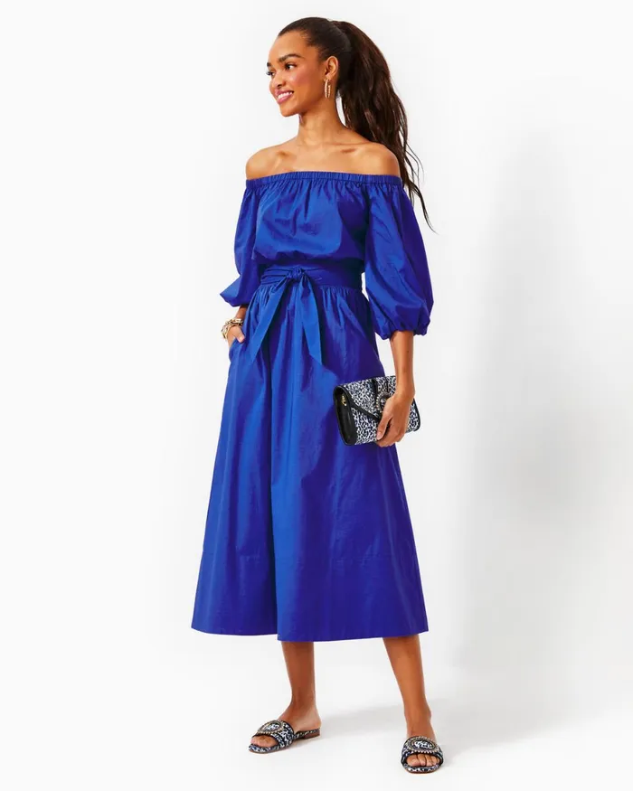 Dresses Women Lilly Pulitzer UPF 50 ChillyLilly Braedyn Dress Aegean Navy Calypso Coast Dresses Women Lilly Pulitzer UPF 50 ChillyLilly Braedyn Dress Aegean Navy Calypso Coast