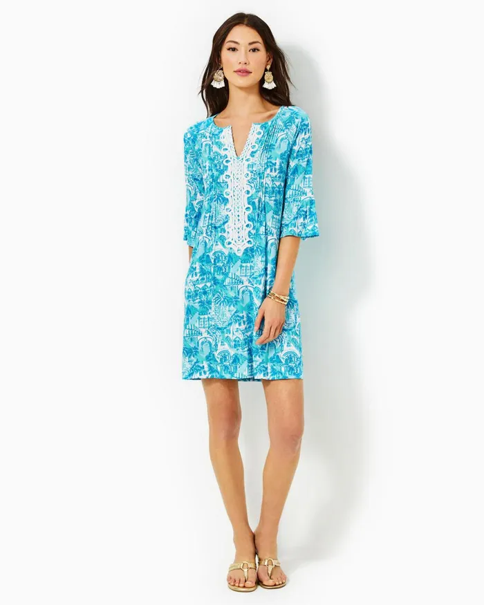Dresses Women Lilly Pulitzer UPF 50 ChillyLilly Braedyn Dress Aegean Navy Calypso Coast Dresses Women Lilly Pulitzer UPF 50 ChillyLilly Braedyn Dress Aegean Navy Calypso Coast