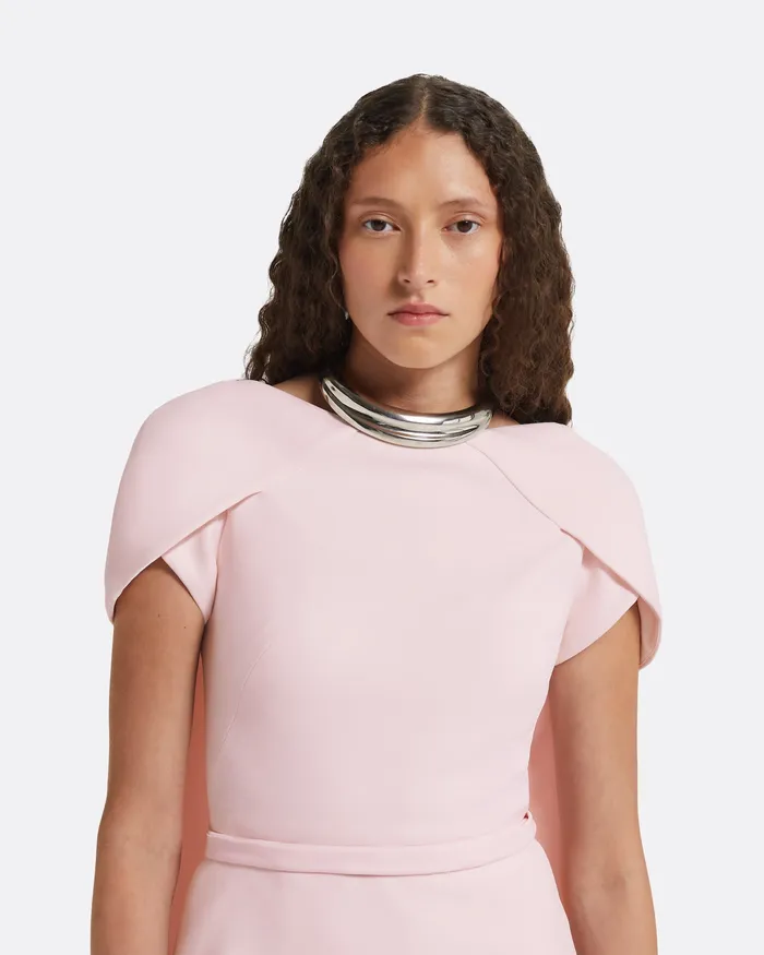 Dresses Women Safiyaa Erkin Barely Pink Long Dress Barely Pink
