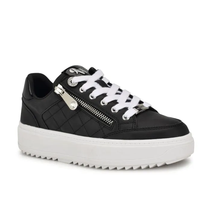Dulah LaceUp Platform Sneakers Black Women Nine West Sneakers Dulah LaceUp Platform Sneakers Black Women Nine West Sneakers