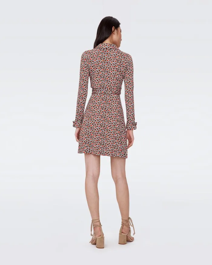 DVF Dresses Women Didi Dress Pebbles Red
