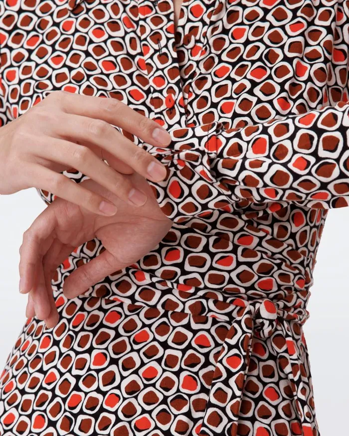 DVF Dresses Women Didi Dress Pebbles Red