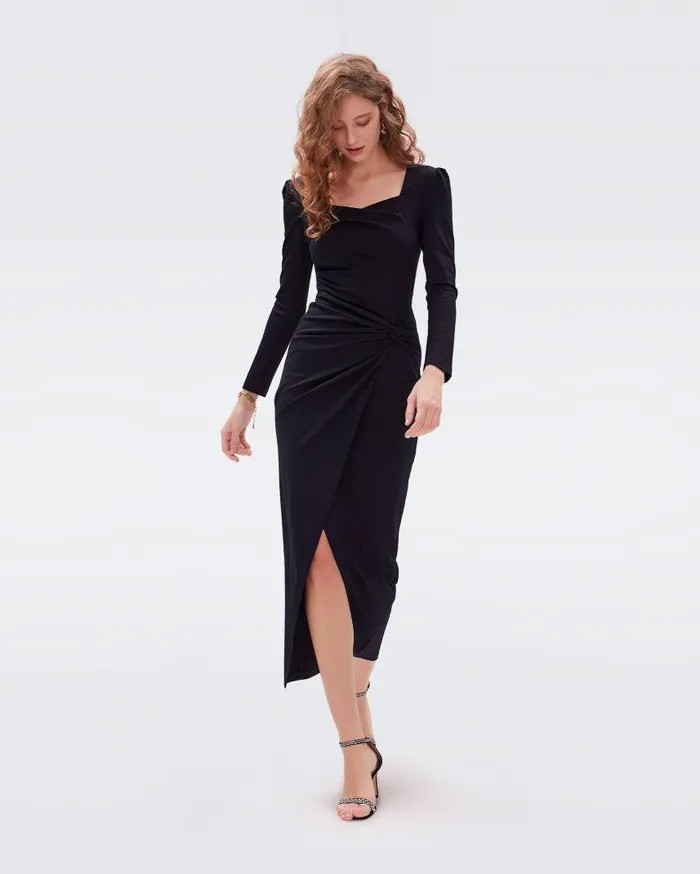 DVF Dresses Women Hughie Dress Black