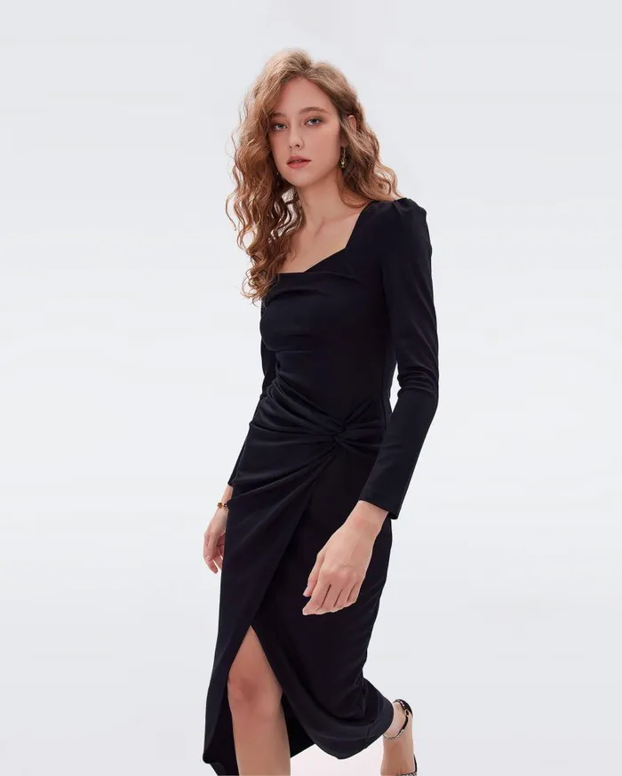 DVF Dresses Women Hughie Dress Black
