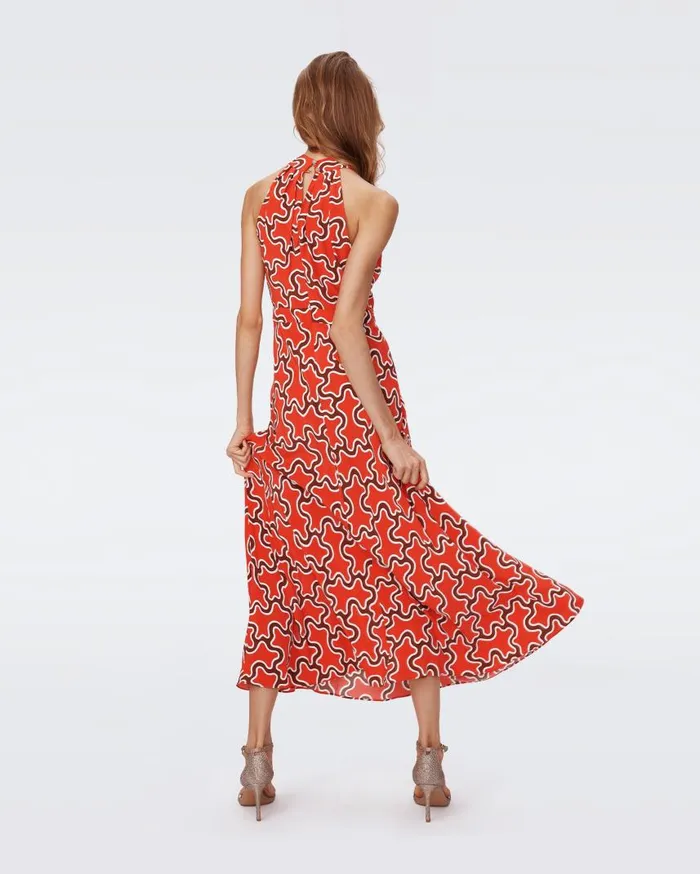 DVF Dresses Women Nyck Dress Tiny Cloud Patch Red