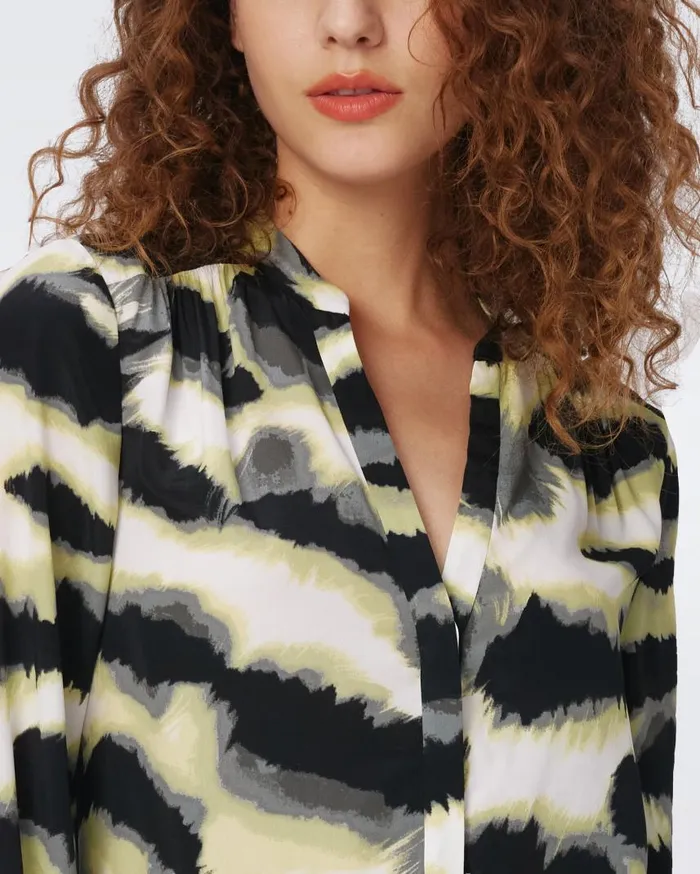DVF Dresses Women Sonoya Dress Wild Thing Shadow Green