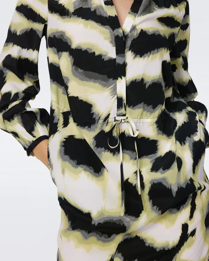DVF Dresses Women Sonoya Dress Wild Thing Shadow Green
