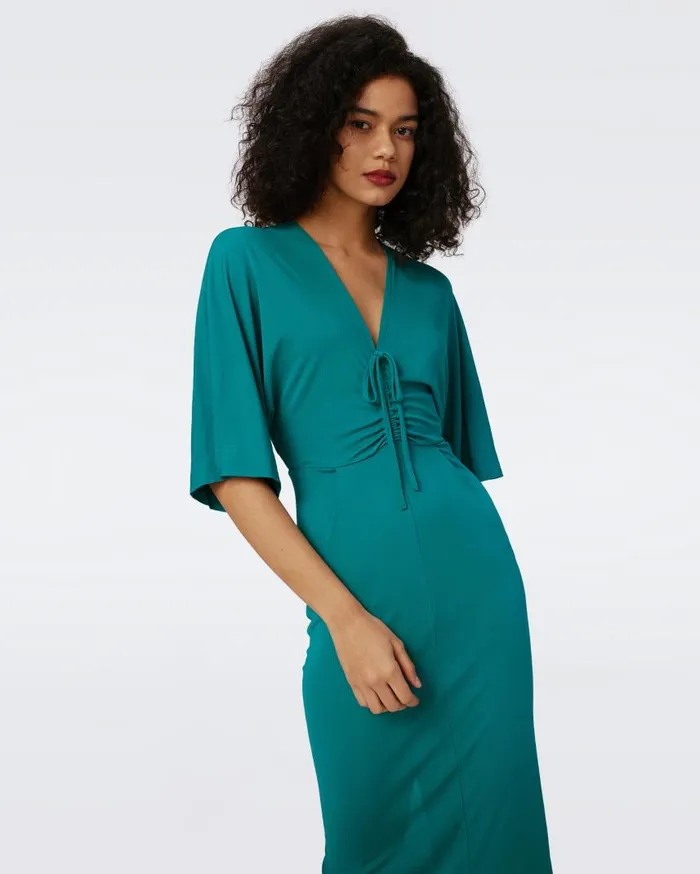 DVF Dresses Women Valerie Dress Emerald