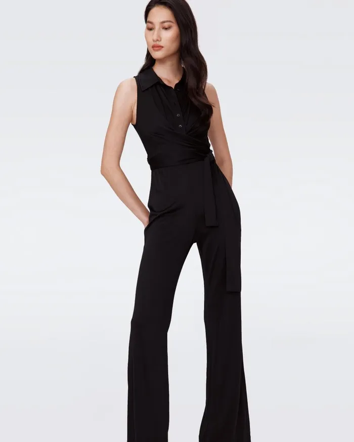 DVF Jumpsuits and Rompers Women Kellie Jumpsuit Black