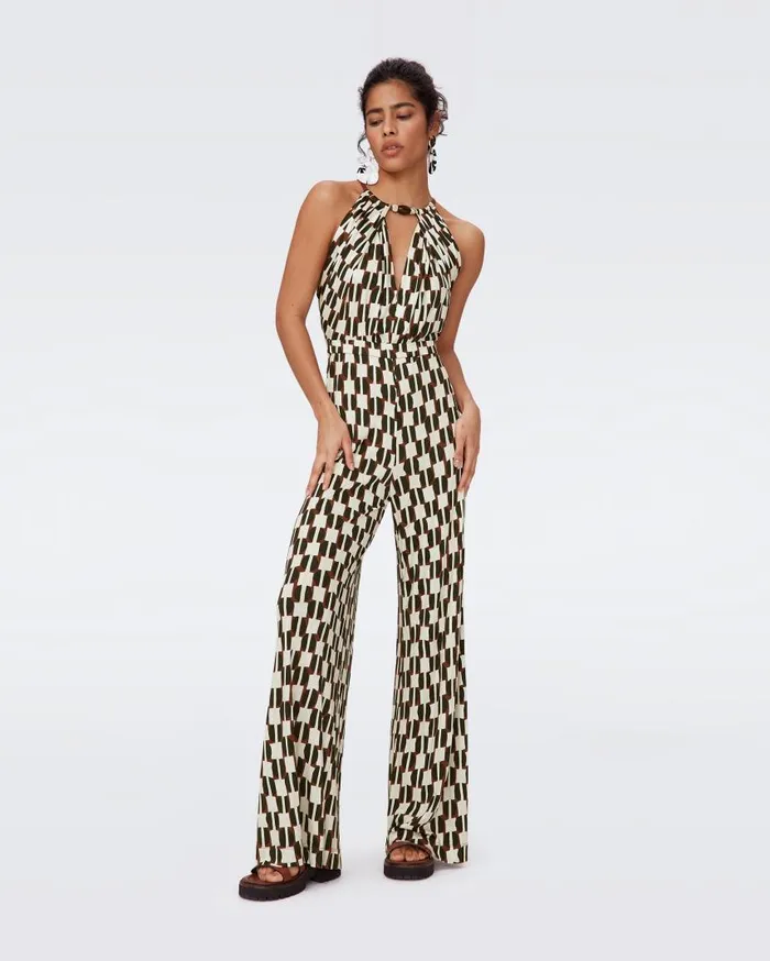 DVF Jumpsuits and Rompers Women Tai Jumpsuit Maypole Black
