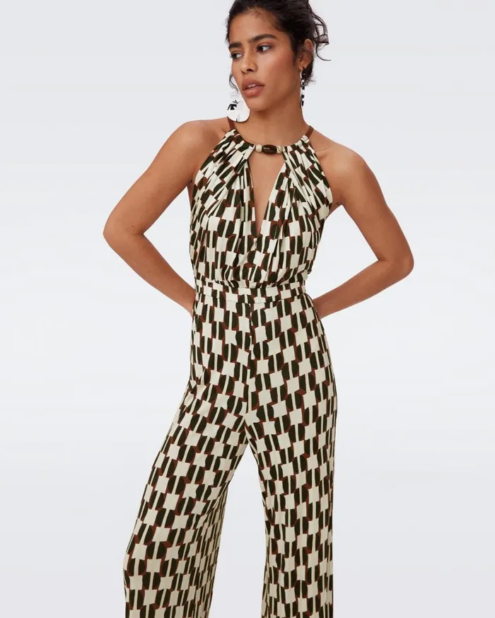 DVF Jumpsuits and Rompers Women Tai Jumpsuit Maypole Black