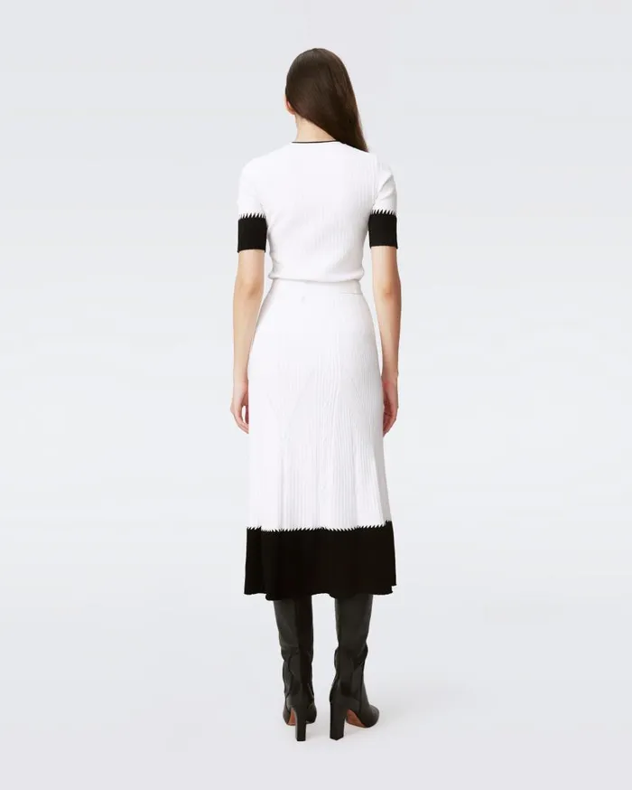 DVF Skirts Women Benedetta Skirt Ivory And Black