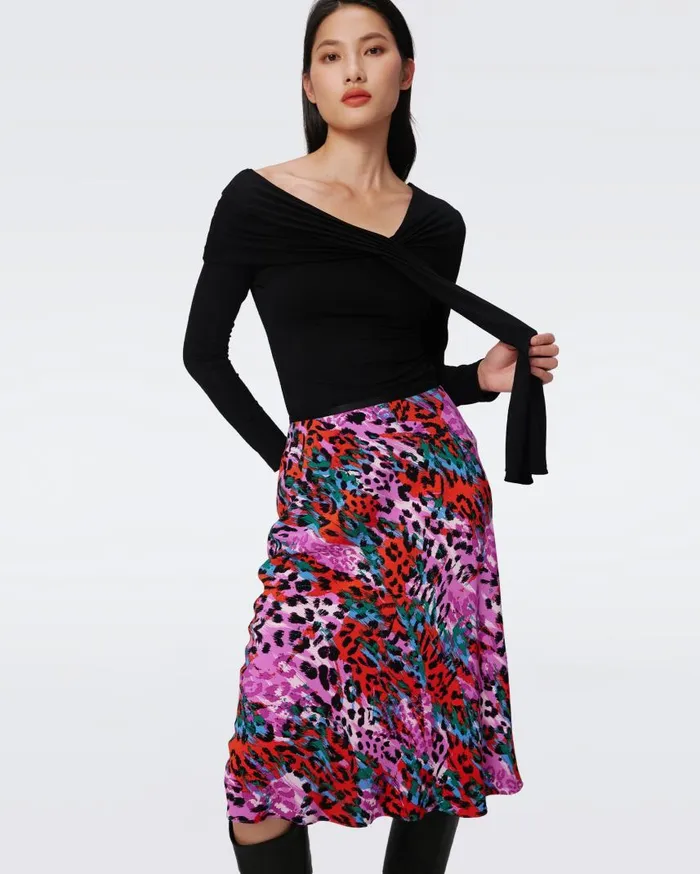 DVF Skirts Women Mae Skirt Tiny Bad Habit