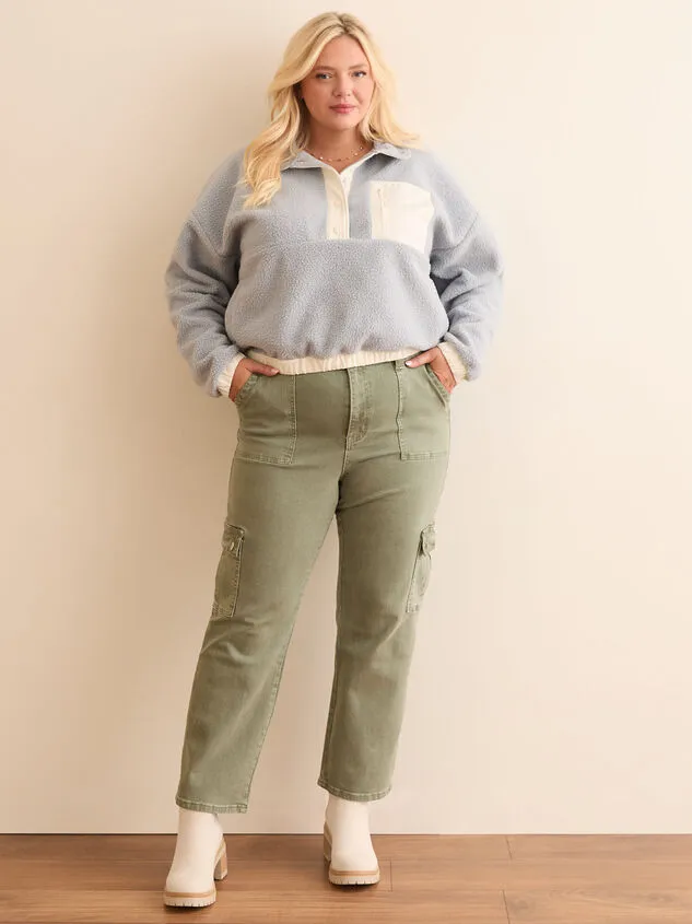 Eirwen Color Block Sherpa Pullover Ivorydustblue Women Altar039d State Jackets Eirwen Color Block Sherpa Pullover Ivorydustblue Women Altar039d State Jackets