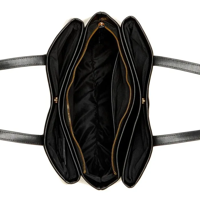 Eliena Triple Compartment Tote Black Women Nine West Totes and Backpacks