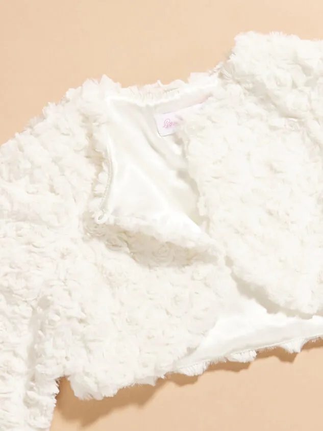 Ellie Faux Fur Bolero Jacket White Girl Altar039d State Tops