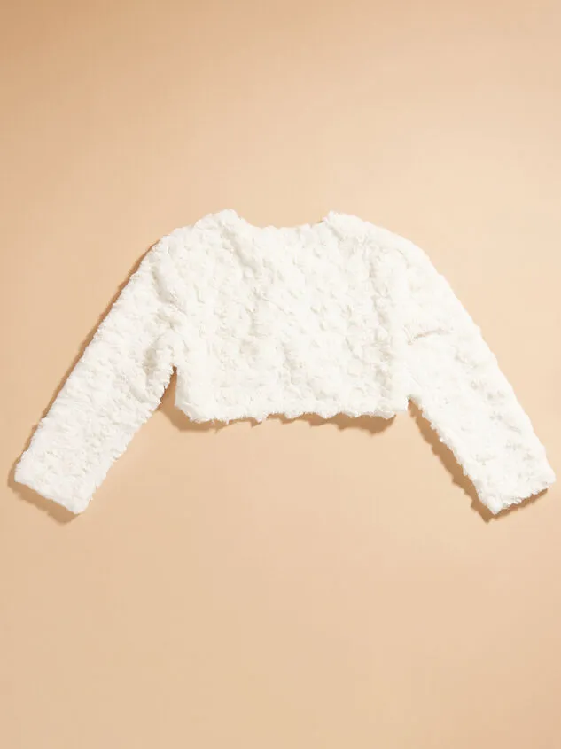Ellie Faux Fur Bolero Jacket White Girl Altar039d State Tops