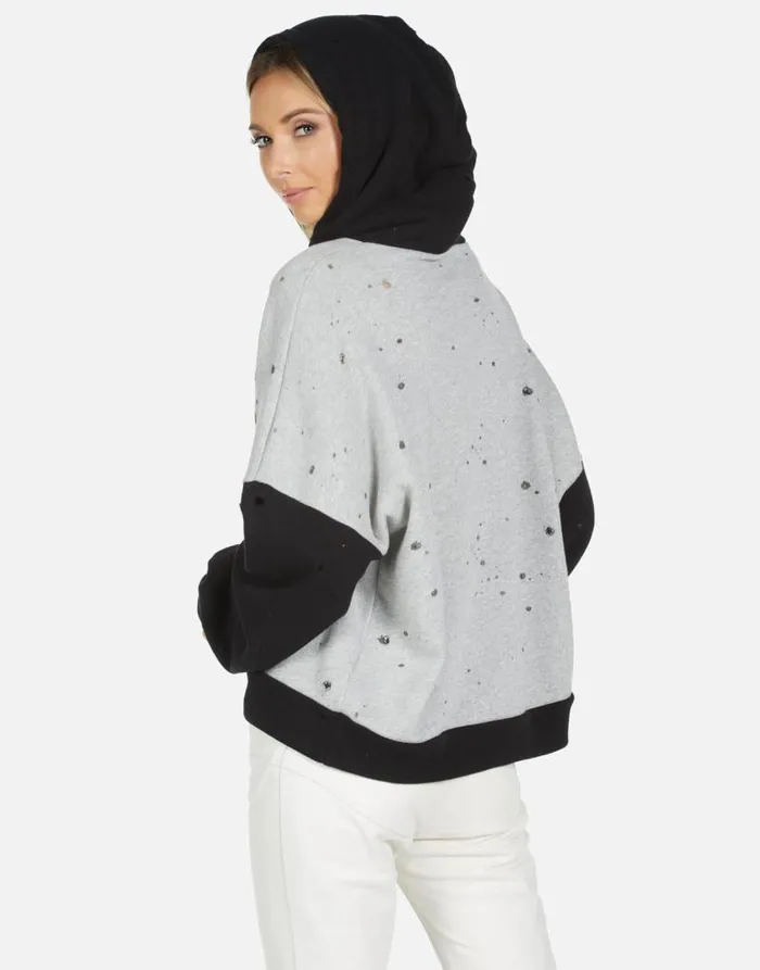 Ellie Star Shark Heather Greyblack Women Lauren Moshi Hoodies