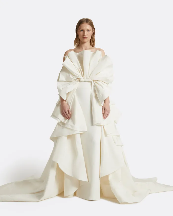 Elsie Ivory Long Dress Ivory Women Bridal Safiyaa