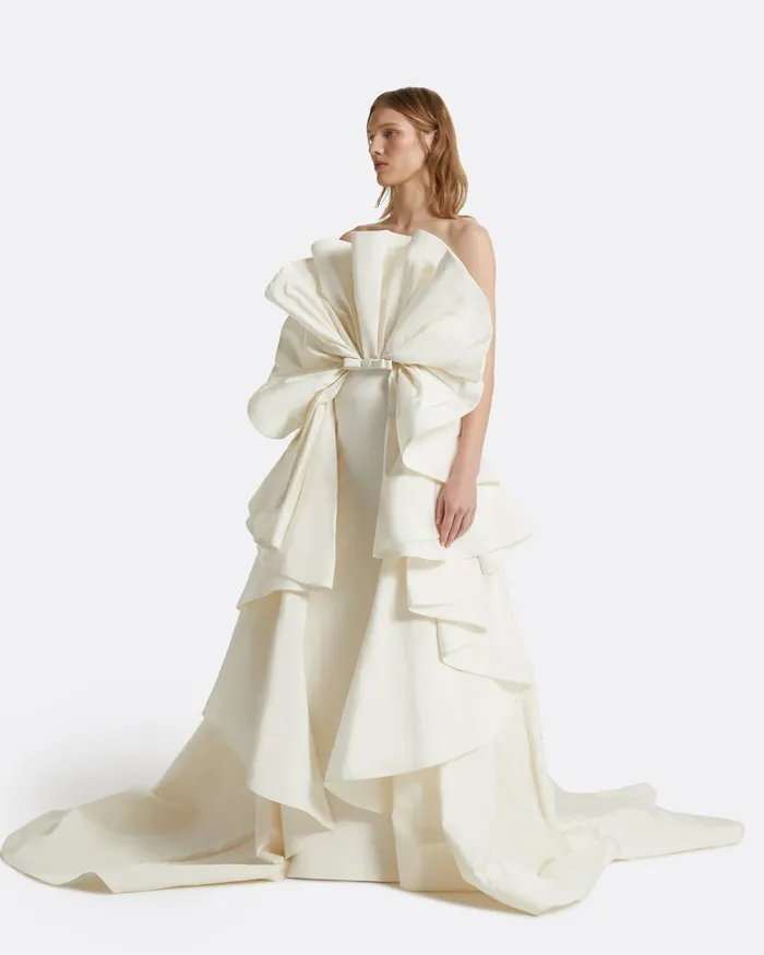 Elsie Ivory Long Dress Ivory Women Bridal Safiyaa