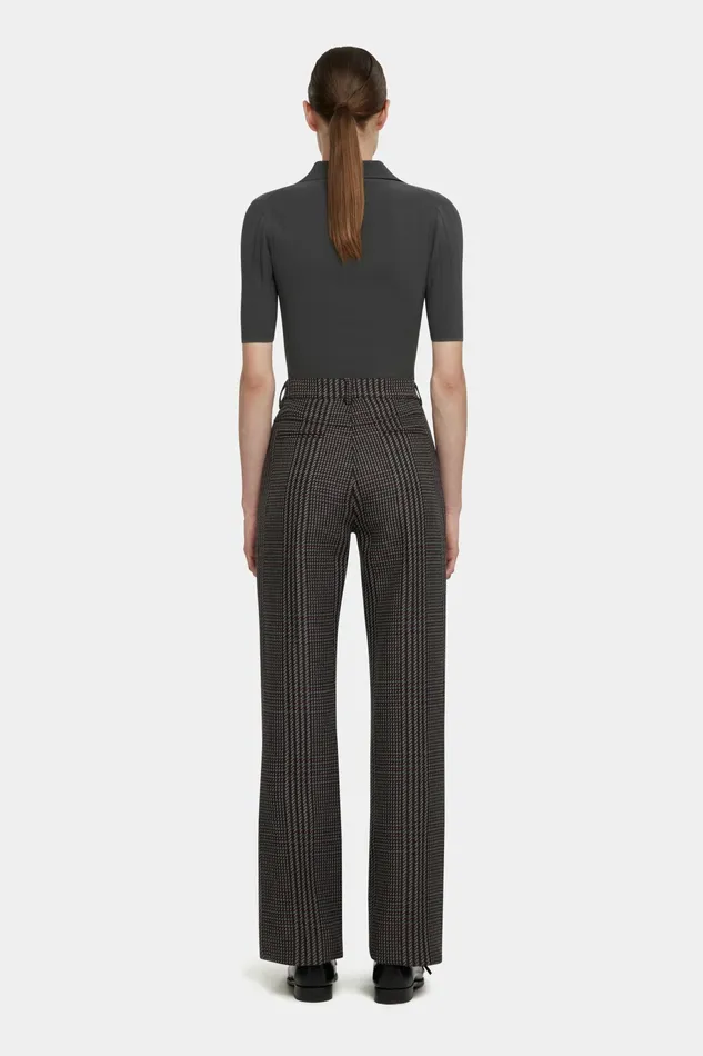 Emilia Wickstead Brinkley Trousers In Prince Of Wales Check Merino Wool Women Trousers Emilia Wickstead Brinkley Trousers In Prince Of Wales Check Merino Wool Women Trousers