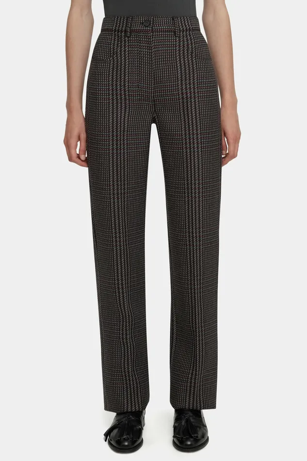 Emilia Wickstead Brinkley Trousers In Prince Of Wales Check Merino Wool Women Trousers Emilia Wickstead Brinkley Trousers In Prince Of Wales Check Merino Wool Women Trousers