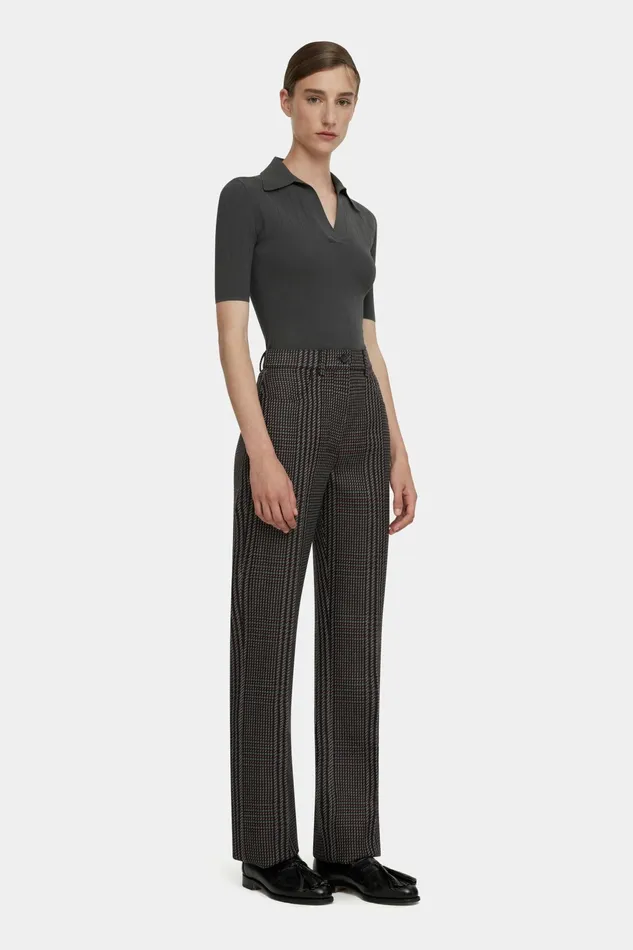 Emilia Wickstead Brinkley Trousers In Prince Of Wales Check Merino Wool Women Trousers Emilia Wickstead Brinkley Trousers In Prince Of Wales Check Merino Wool Women Trousers