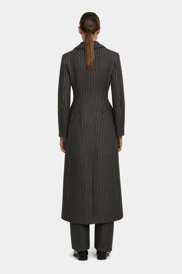 Emilia Wickstead Sukio Coat In Prince Of Wales Check Merino Wool Women Jackets And Coats Emilia Wickstead Sukio Coat In Prince Of Wales Check Merino Wool Women Jackets And Coats