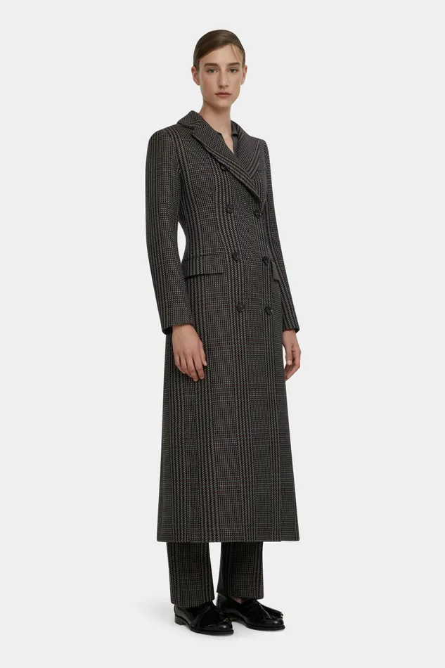 Emilia Wickstead Sukio Coat In Prince Of Wales Check Merino Wool Women Jackets And Coats Emilia Wickstead Sukio Coat In Prince Of Wales Check Merino Wool Women Jackets And Coats