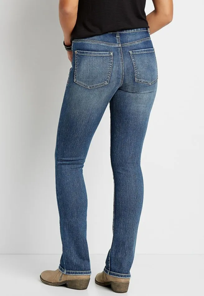 Everflex High Rise Medium Wash Baby Bootcut Jean Women Maurices Jeans