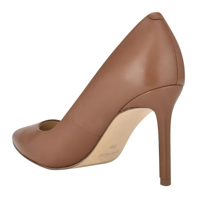 Ezra Pointy Toe Pumps Light Brown Leather Women Nine West Heels Ezra Pointy Toe Pumps Light Brown Leather Women Nine West Heels