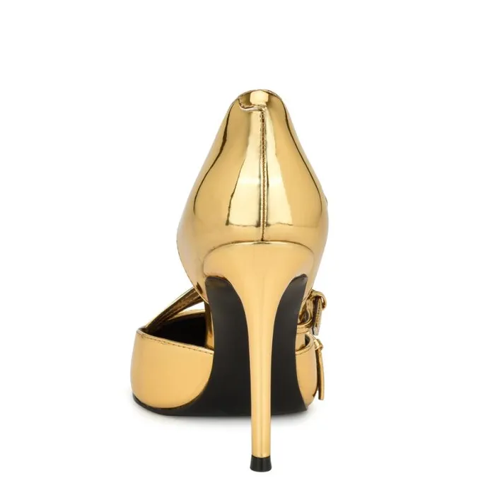 Filma Pointy Toe Pumps Bronze Women Nine West Heels Filma Pointy Toe Pumps Bronze Women Nine West Heels