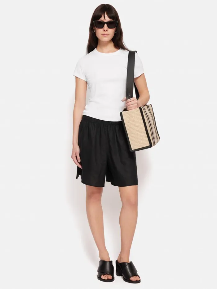 Fine Cotton Tee White Women Jigsaw Shirts and Tops