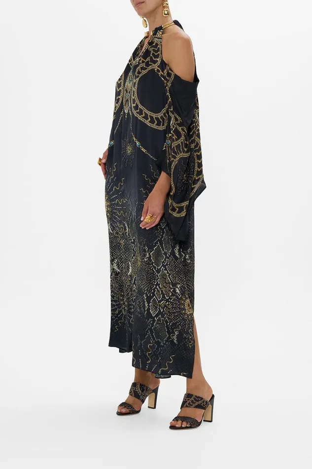 FLARED SLEEVE COLD SHOULDER LONG KAFTAN CALL ME CLEOPATRA Call Me Cleopatra Womens Camilla Kaftans