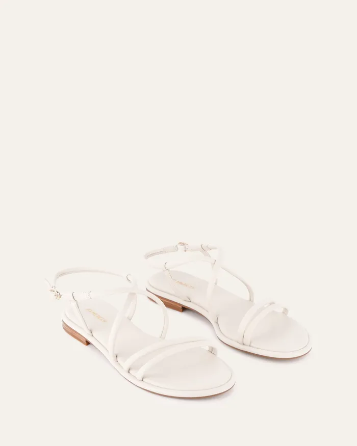 FLAT SANDALS Women Catalina flat sandals off white leather jomercer