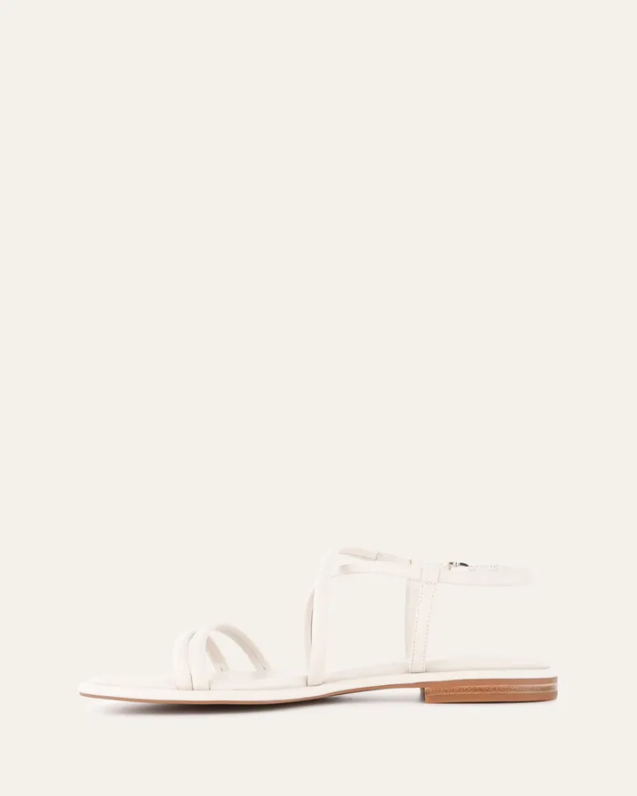 FLAT SANDALS Women Catalina flat sandals off white leather jomercer
