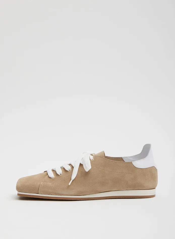 Flats Women Tibi Suede Seth Sneaker
