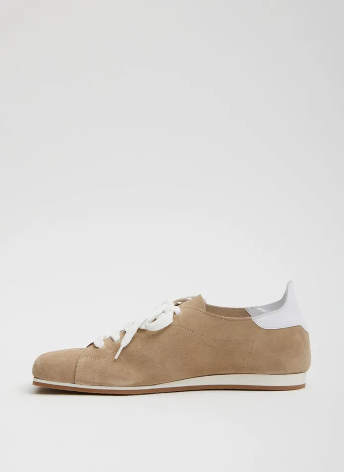Flats Women Tibi Suede Seth Sneaker