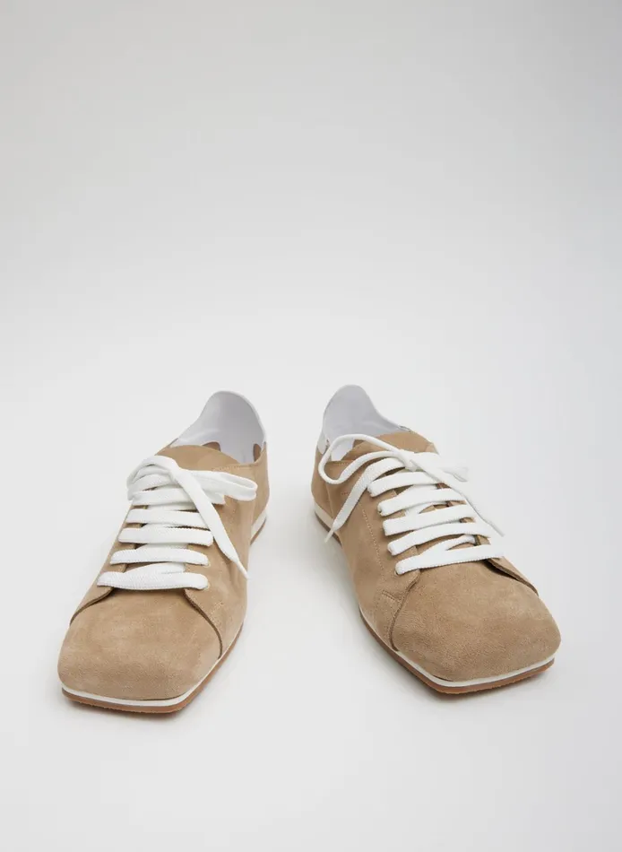 Flats Women Tibi Suede Seth Sneaker