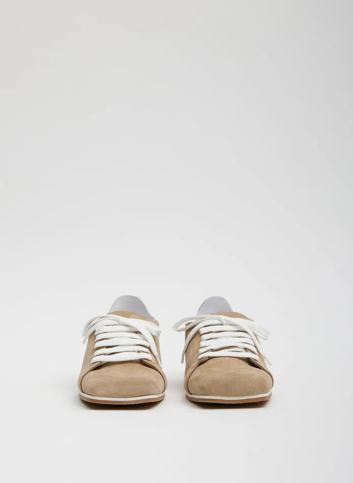 Flats Women Tibi Suede Seth Sneaker