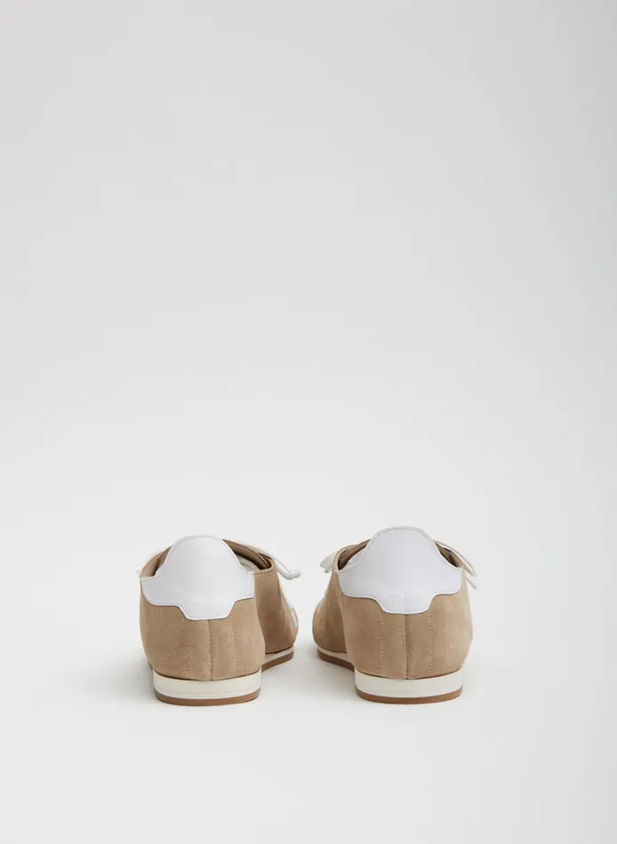 Flats Women Tibi Suede Seth Sneaker