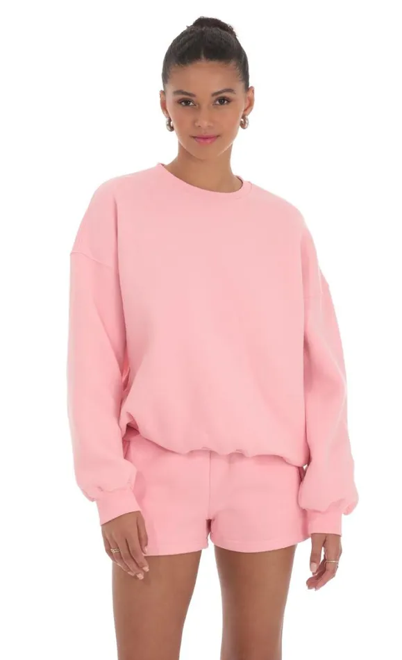 Fleece Jumper Blush Women LUCY IN THE SKY Jumpers and Cardigans