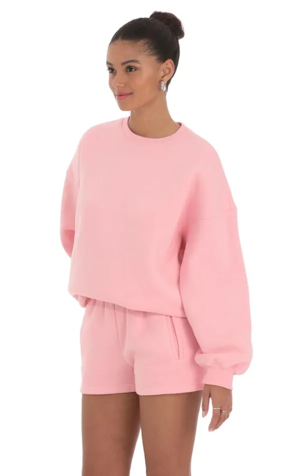 Fleece Jumper Blush Women LUCY IN THE SKY Loungewear