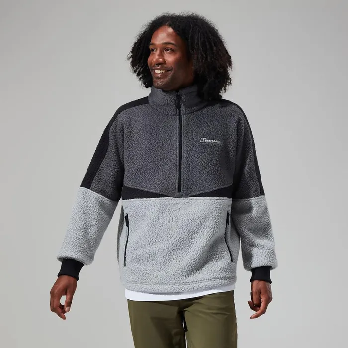 Fleece Men Berghaus Houlton Half Zip 8211 GreyDark Grey