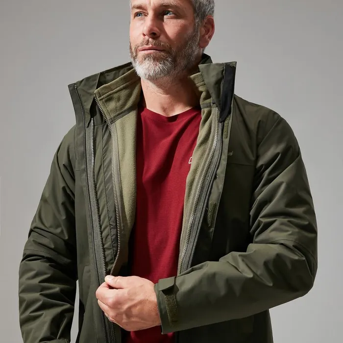 Fleece Men Berghaus Prism Micro Polartec InterActive Jacket 8211 Dark Green