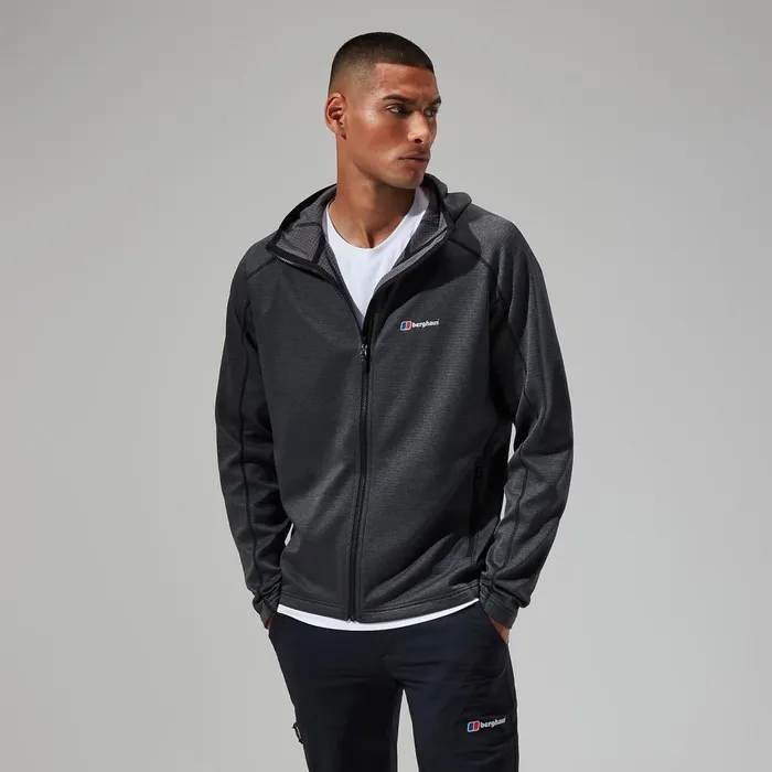 Fleece Men Berghaus Urban Spitzer Hooded Jacket Interactive 8211 BlackGrey