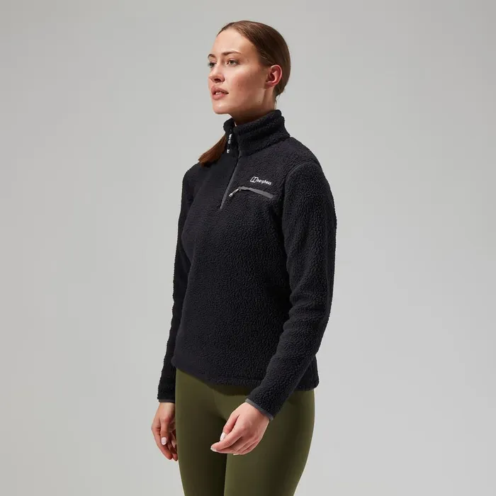 Fleece Women Berghaus Darria Half Zip 8211 Black