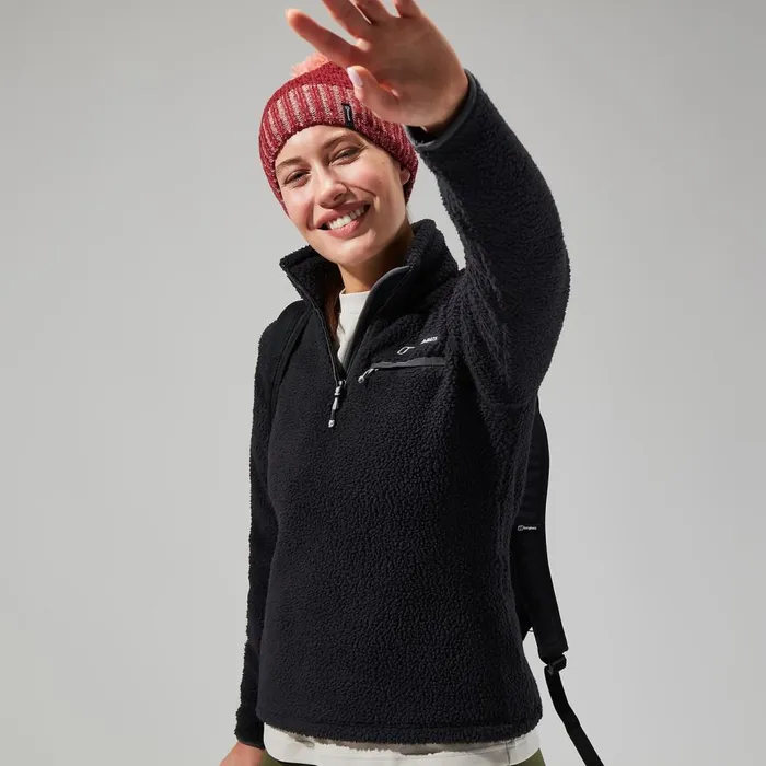 Fleece Women Berghaus Darria Half Zip 8211 Black